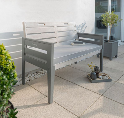 Norfolk Leisure Florenity Grigio Two Seat Bench