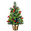 Norfolk Leisure Forest Spruce 2ft Tree with Cones, Berries & Glitter