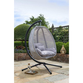 Norfolk Leisure Grey Folding Textilene Swing Chair