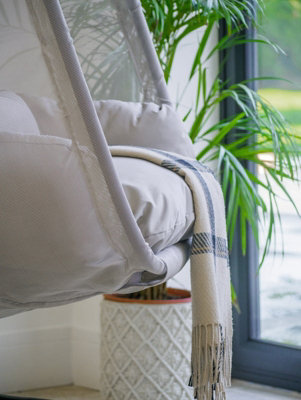 Norfolk Leisure Grey Folding Textilene Swing Chair - 5