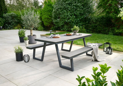 Norfolk Leisure Heydon Grey Polywood Picnic Bench