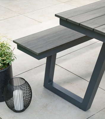 Norfolk Leisure Heydon Grey Polywood Picnic Bench