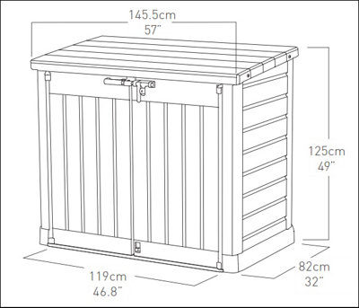 Norfolk Leisure Keter Hideaway Storage Shed - 9
