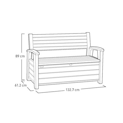 Norfolk Leisure Keter Hudson Storage Bench 227L
