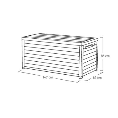 Norfolk Leisure Keter XXL Deck Box 870L Anthracite - 8