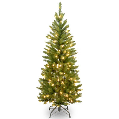 Norfolk Leisure King Fir 7.5ft Pencil Tree with 350 Warm White LED Lights