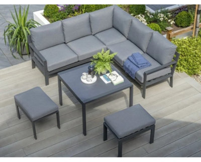 Norfolk Leisure Titchwell Luxury Garden Furniture Mini Corner Set with ...