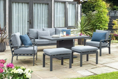 Garden set with online adjustable table