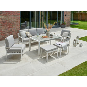 Norfolk Leisure Titchwell White Lounge Set with Standard Table