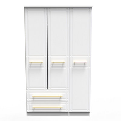 Norfolk Triple Wardrobe in White Ash (Ready Assembled)