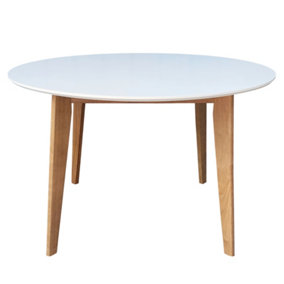 Norse Dining Table White top Oak legs