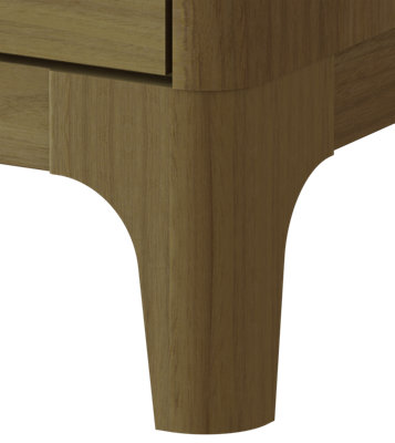 Norsk 2 Drawer Chest Toppan Oak