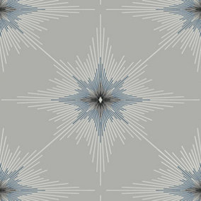 North Star Geometric Unpasted Wallpaper