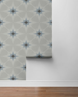 North Star Geometric Unpasted Wallpaper
