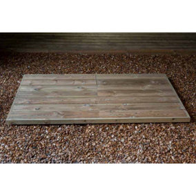 Not sold individually - Optional Extra - 140L Small Double Deck Base - Only available to order with a garden/bin store - Wood