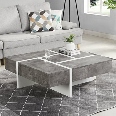 Nova Coffee Table Wooden Coffee Table for Living Room Centre Table Tea Table for Living Room Furniture White