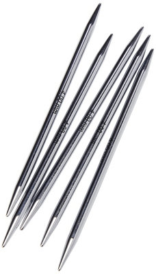 NOVA DP 10X4 - Nova Metal: Knitting Pins: Double-Ended: Set of Five: 10cm x 4.00mm - KnitPro