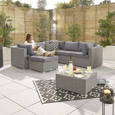 Nova rattan discount corner sofa