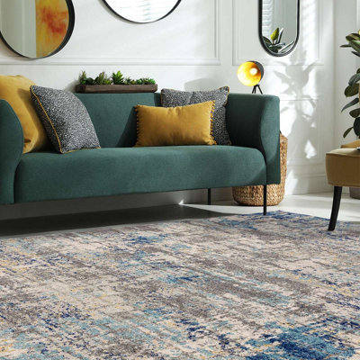 Nova Illusion NV40 Blue Abstract Rug Rug 120x170cm for the