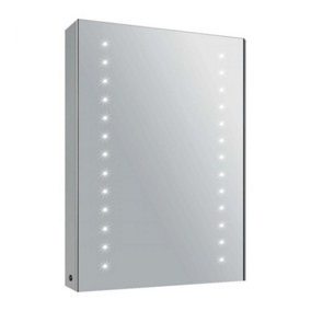 Nova LED Illuminated Single Mirrored Wall Cabinet with Demister (H)700mm (W)500mm