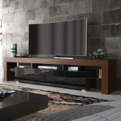 Black gloss tv unit 200cm sales