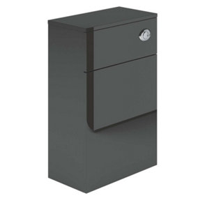 Novela Back to Wall Toilet WC Unit in Anthracite Grey