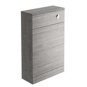 Novela Back to Wall Toilet WC Unit in Grey Ash