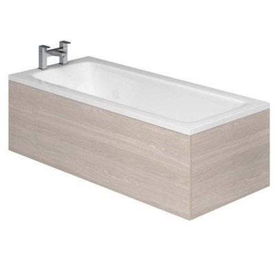 Novela Light Wood Bath Panel Front - 1800mm | DIY at B&Q