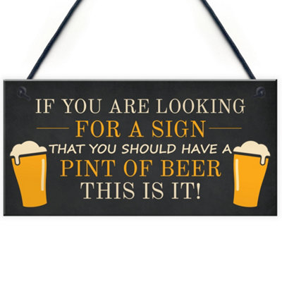 Novelty Bar Signs Hanging Door Wall Sign Home Bar Pub Plaque Sign Gift