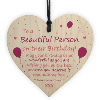 Novelty Birthday Card Wood Heart 1st 2nd 16th 18th 21st Birthday Gift ...