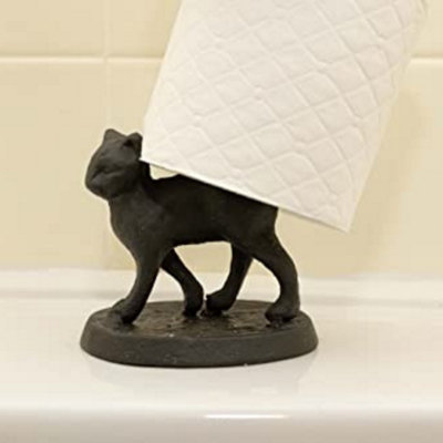 Novelty Cat Toilet Roll Holder For Bathroom Freestanding Ornament Decoration - 4