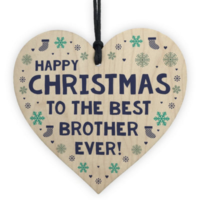 Novelty Christmas Gift For Brother Hanging Heart Gift For Him Men Brother Gift