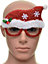 Novelty Glitter Red Santa Hat Christmas Glasses Christmas Party Props Photo Booth Accessories Stocking Fillers
