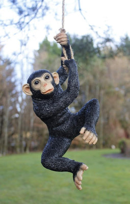 Hanging Monkey Metal Sign - Attached Plate and Hardware INCLUDED - Weatherproof - Free Shipping newest