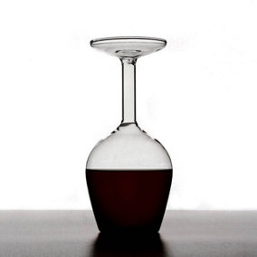 Novelty Upside Down Wine Glass In Gift Box