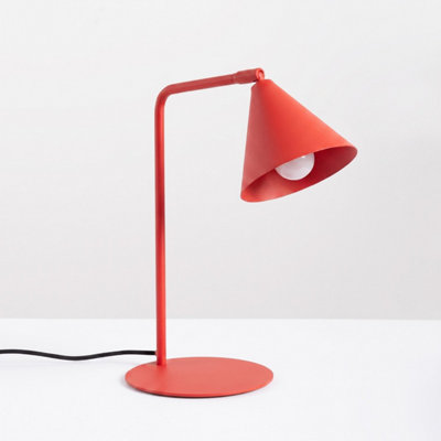 Nox steel Red 1 Lights modern Desk lamps