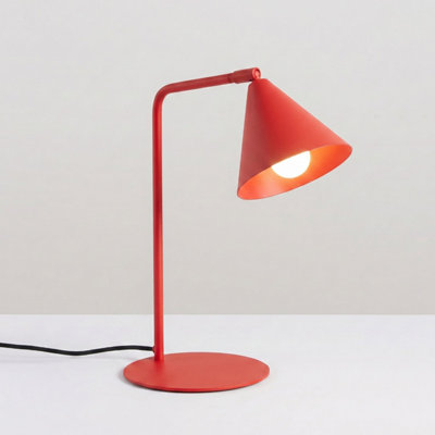 Nox steel Red 1 Lights modern Desk lamps