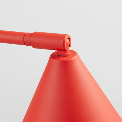 Nox steel Red 1 Lights modern Desk lamps