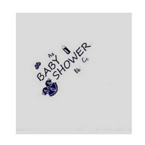 NPK Boys Baby Shower Design Foil Printed Napkins (Pack Of 15) White/Blue (One Size)