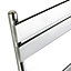 NRG 1000x450 mm Flat Panel Heated Towel Rail Radiator Bathroom Ladder Warmer Chrome