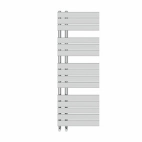 NRG 1380x500 mm Designer Flat Panel Heated Towel Rail Radiator Bathroom Ladder Warmer Chrome