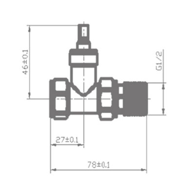 NRG 15mm x 1/2" White Straight Lockshield Valve Towel Rail Radiator Valves Central Heating Taps - 3