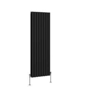 NRG 1600x544 mm Vertical Double Flat Panel Designer Radiator Black