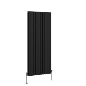 NRG 1600x680 mm Vertical Double Flat Panel Designer Radiator Black