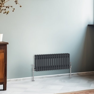 NRG 300x830 mm Horizontal Traditional 2 Column Cast Iron Style Radiator ...