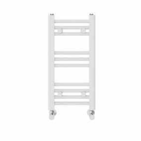 NRG 600x300 mm Straight Heated Towel Rail Radiator Bathroom Ladder Warmer White