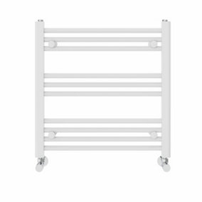 NRG 600x600 mm Straight Heated Towel Rail Radiator Bathroom Ladder Warmer White