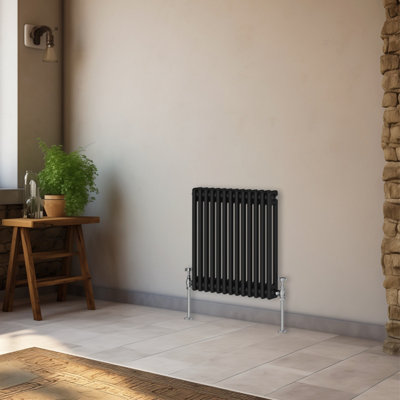 NRG 600x605 mm Horizontal Traditional 2 Column Cast Iron Style Radiator ...