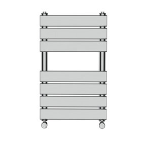 NRG 650x400 mm Flat Panel Heated Towel Rail Radiator Bathroom Ladder Warmer Chrome