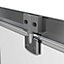 NRG 6mm Toughened Safety Glass Pivot Door Shower Enclosure Screen - 1900x1000mm Chrome